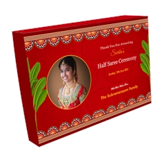 Half Saree Return Gift Box 6 + 1 Compartments